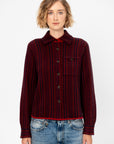 Dylan Stripe Shirt, Ruby Combo