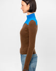 Alpine Half Zip, Chestnut & Twilight