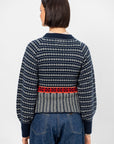 Fairisle Sculpted Cardigan, Midnight Combo