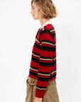 Cropped Stripe Rugby, Ruby Combo