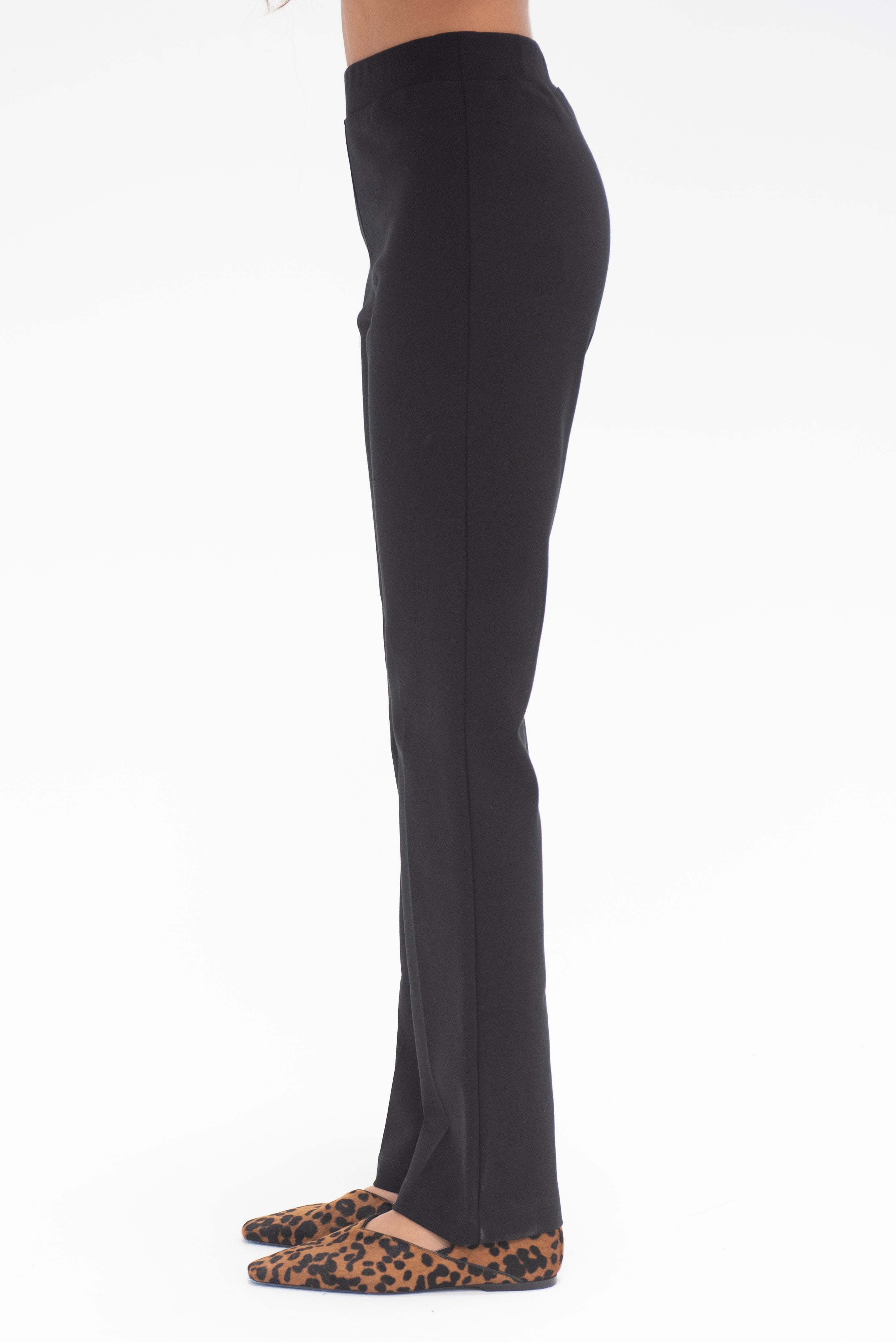 Hache Harrison Pants, Black Kick Pleat