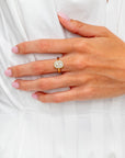Starburst Engraved Into The Wild Ring, Yellow Gold