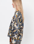 Álvarez Nogal Shirt, Blue & Ochre Multi
