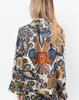 Álvarez Nogal Shirt, Blue & Ochre Multi