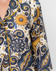 Álvarez Nogal Shirt, Blue & Ochre Multi