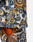 Álvarez Nogal Shirt, Blue & Ochre Multi
