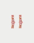ILEANA MAKRI - Round Rivulet Hoops, Pink Sapphire