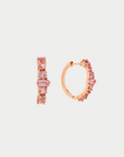 ILEANA MAKRI - Round Rivulet Hoops, Pink Sapphire