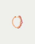 ILEANA MAKRI - Round Rivulet Hoops, Pink Sapphire