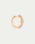 ILEANA MAKRI - Round Rivulet Hoops, Light Champagne Diamonds