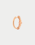 ILEANA MAKRI - Round Rivulet Hoops, Pink Sapphire
