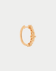 ILEANA MAKRI - Round Rivulet Hoops, Light Champagne Diamonds
