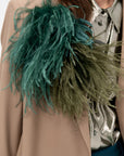 Meryl - Ostrich Feather Brooch