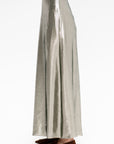 Garonne - Silk and Lurex Skirt, Silver Green