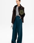 Rio Grande - Lambswool Pleated Trousers, Emerald