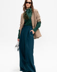 Volga - Silk Crepe Shirt, Forest