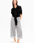 Four-Sleeved Wool Cardigan, Black