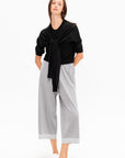 Four-Sleeved Wool Cardigan, Black