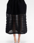 Moving Knit Skirt, Black