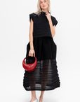 Moving Knit Skirt, Black