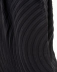 Paper Bag Pleats Skirt, Black