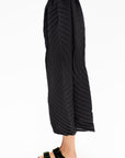 Paper Bag Pleats Skirt, Black