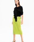 Monthly Colors: August Skirt, Yellow Green