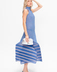 Generic Stripes - Machine Pleats, Blue-Hued
