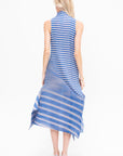 Generic Stripes - Machine Pleats, Blue-Hued