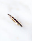 "Baira" Hexagonal Ring, Garnet