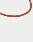 JADE RUZZO - Wide Leather Cord, Cognac