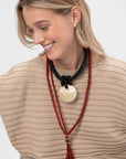 Ivory Eclipse Pendant, Black