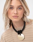 Ivory Eclipse Pendant, Black