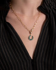 JOANNA DAHDAH - Horseshoe Pendant, Emerald