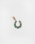 JOANNA DAHDAH - Horseshoe Pendant, Emerald
