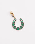 JOANNA DAHDAH - Horseshoe Pendant, Emerald