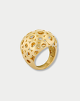 Muse Brushed Ring, Yellow Gold