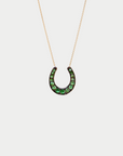 JOANNA DAHDAH - Horseshoe Necklace, Tsavorite