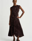 Lyra Top Crushed Velvet, Coffee