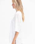 Oversize Polo, White