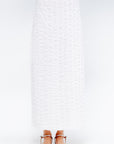 Ruche Skirt, White