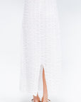 Ruche Skirt, White