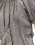 Shirred Top, Charcoal