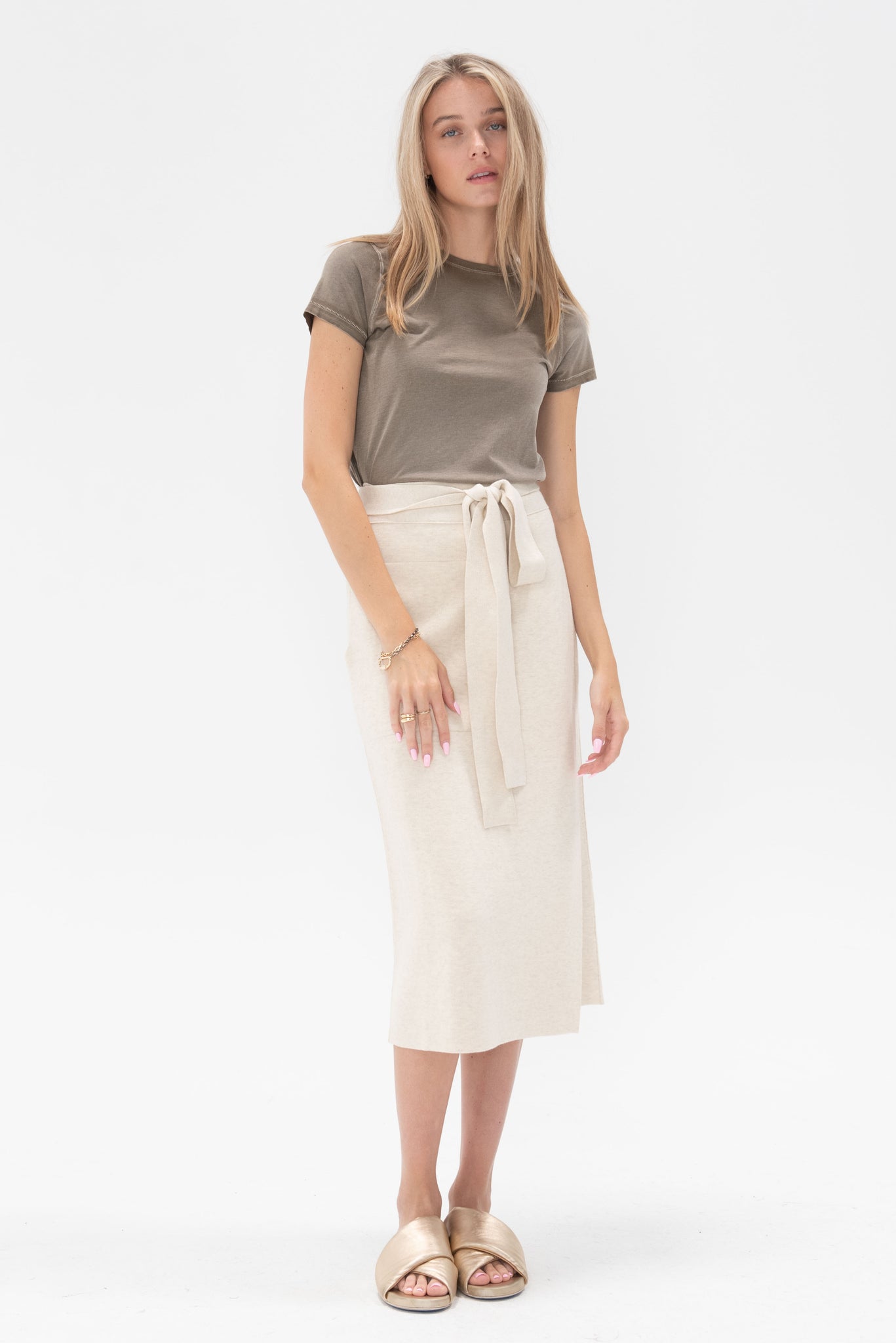 Lauren Manoogian - Double Knit Wrap Skirt, Hessian