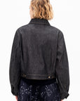 Cropped Blouson, Slate