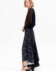 Laney Cashmere Sweater, Espresso & Navy
