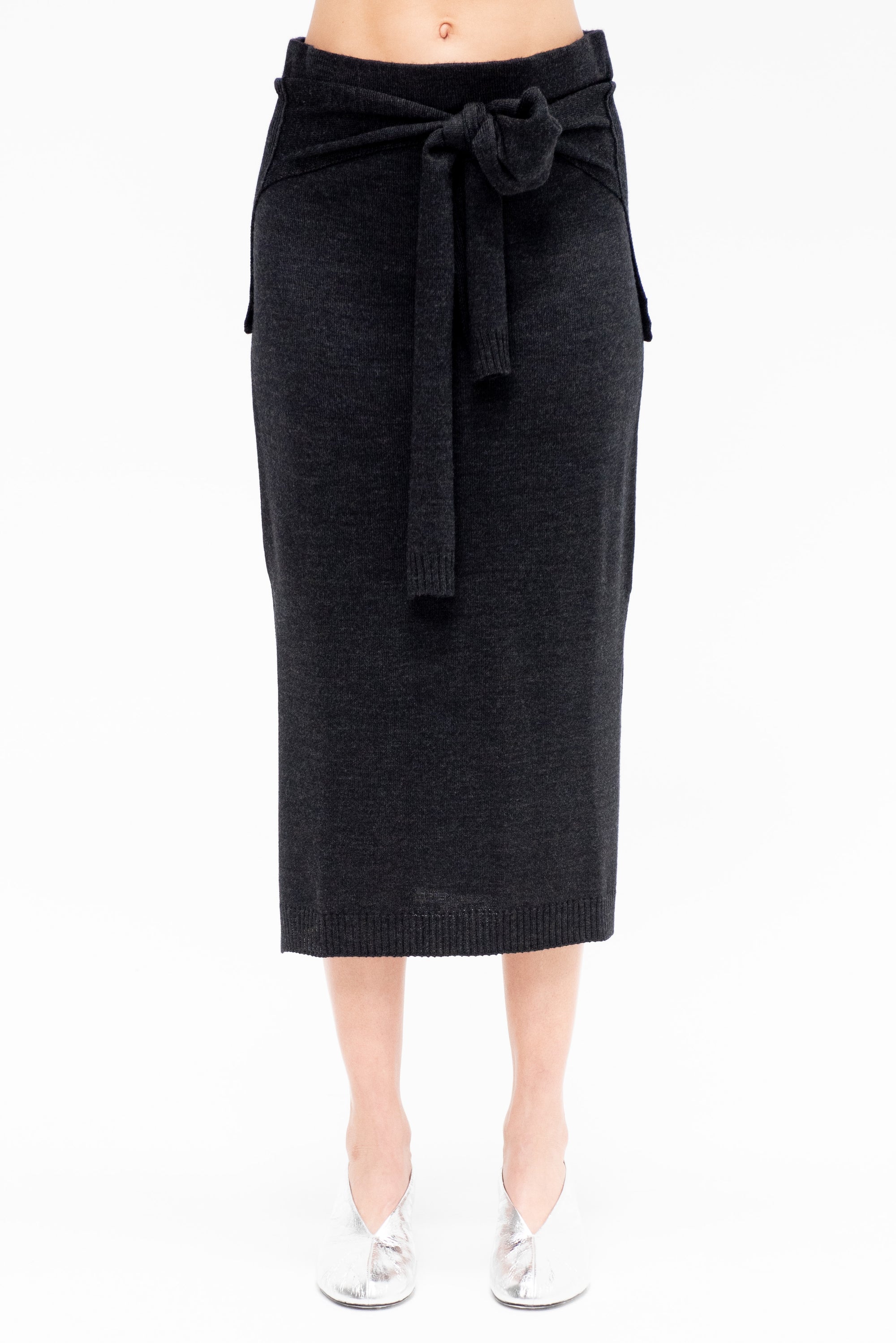 Trompe L'oeil Skirt, Anthracite