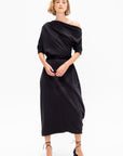 Twisted Hem Dress, Anthracite