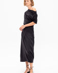 Twisted Hem Dress, Anthracite