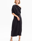 Twisted Hem Dress, Anthracite